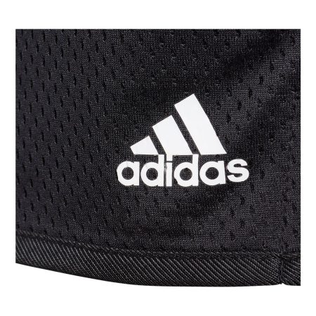 adidas Girls' 3S 5Inch Mesh Shorts