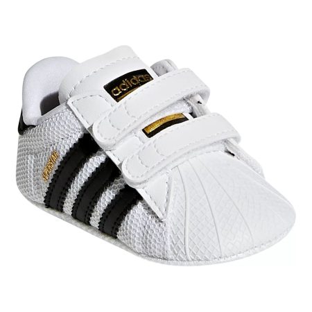 adidas Baby Infant OG Superstar Crib Shoes, School/Casual, Velcro, Mesh, Non-Slip