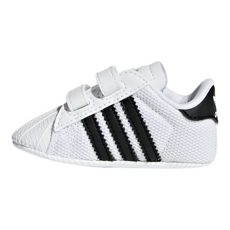 adidas Baby Infant OG Superstar Crib Shoes, School/Casual, Velcro, Mesh, Non-Slip