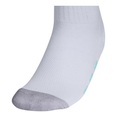 adidas Girls' 3-Stripe 3.0 Cushioned Crew Socks - 6 Pack