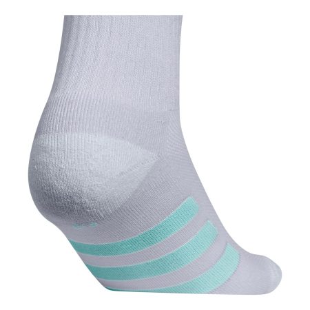 adidas Girls' 3-Stripe 3.0 Cushioned Crew Socks - 6 Pack