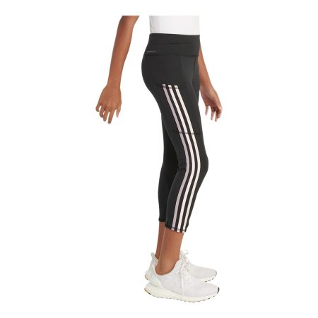 adidas Girls' 3-Stripe Cell Pocket Leggings