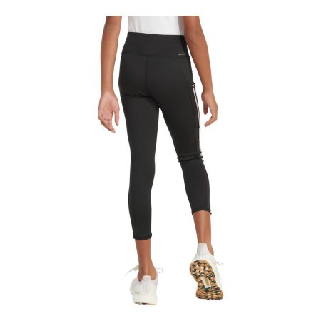 adidas Girls' 3-Stripe Cell Pocket Leggings