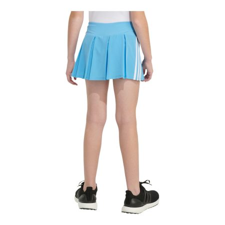 adidas Girls' 3-Stripe Pleated Skort