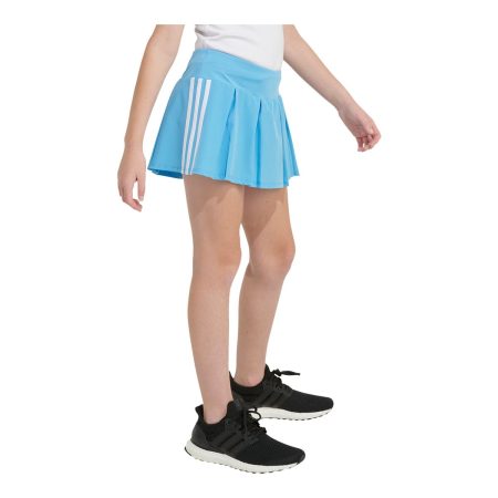 adidas Girls' 3-Stripe Pleated Skort