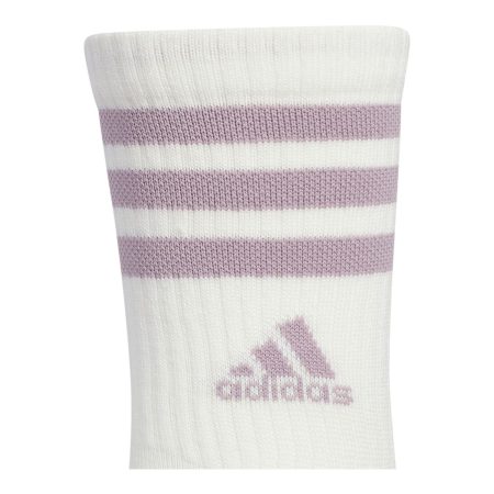 adidas Women's 3-Stripe Cushioned 3.0 Crew Socks - 3 Pack