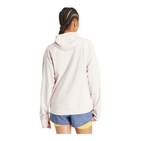 adidas Women's Run Own The Run 3-Stripe Hoodie