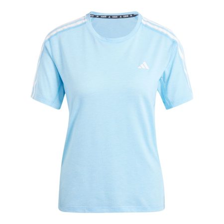 adidas Women's Run Own The Run 3-Stripe T Shirt