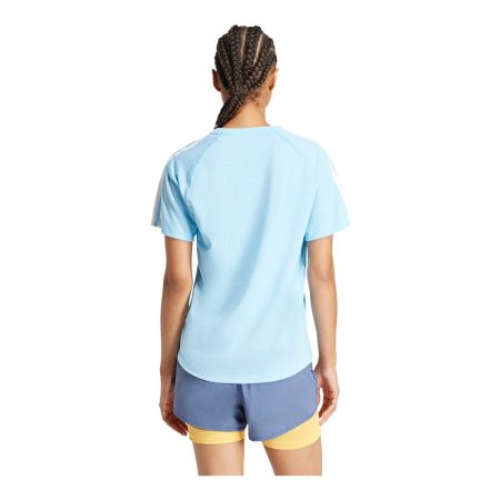 adidas Women's Run Own The Run 3-Stripe T Shirt