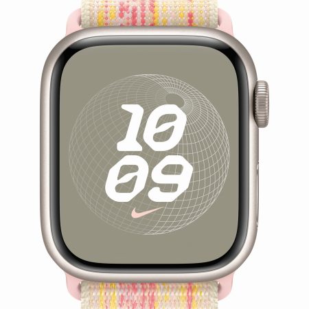 Apple Watch 41mm Starlight/Pink Nike Sport Loop Wristband