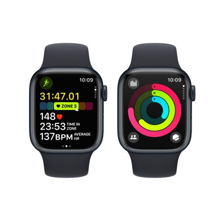 Apple Watch Series 9 (GPS) 41mm Midnight with Midnight Sport Band M/L