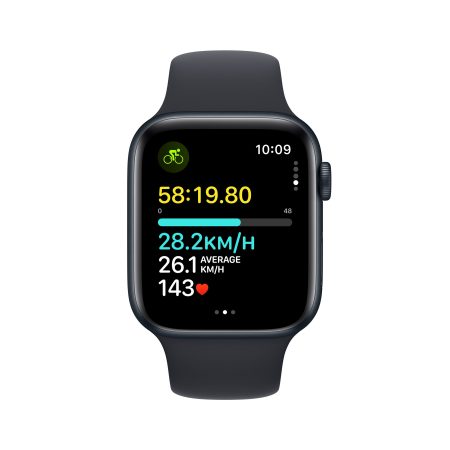 Apple Watch SE (GPS) 44mm Midnight with Midnight Sport Band M/L