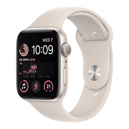 Apple Watch SE 2nd Gen (GPS) 44mm Starlight with Starlight Sport Band