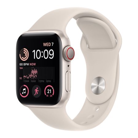 Apple Watch SE 2nd Gen (GPS+LTE) 40mm Starlight with Starlight Sport Band