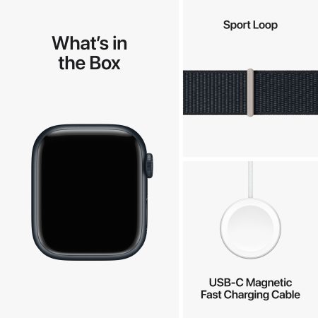 Apple Watch Series 9 (GPS) 41mm Midnight with Midnight Sport Loop