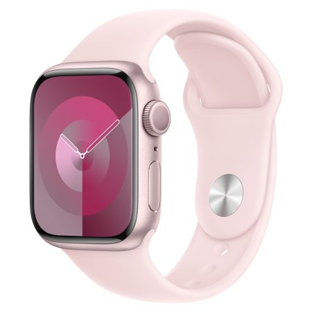 Apple Watch Series 9 (GPS) 41mm Pink Aluminium Case with Pink Sport Band