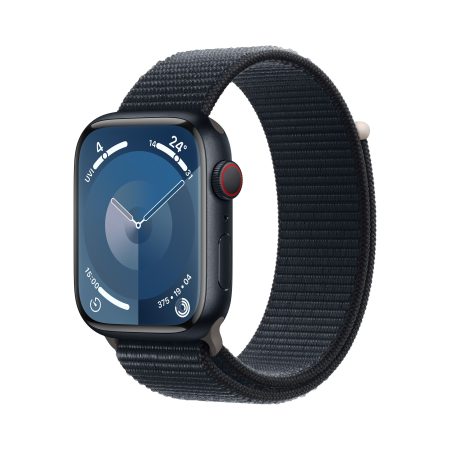 Apple Watch Series 9 (GPS + LTE) 45mm Midnight with Midnight Sport Loop