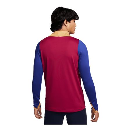 FC Barcelona Nike Strike Drill 1/2 Zip Long Sleeve Top