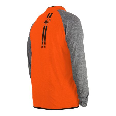 BC Lions New Era Quarter Zip Long Sleeve Top