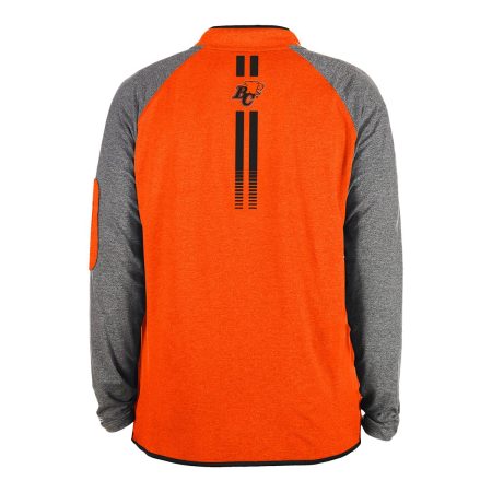 BC Lions New Era Quarter Zip Long Sleeve Top