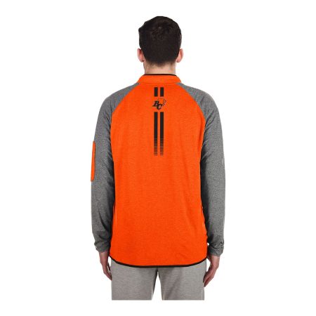 BC Lions New Era Quarter Zip Long Sleeve Top