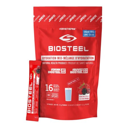 BioSteel Hydration Mix 16 Count Bag