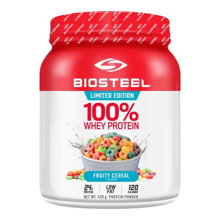 BioSteel Fruity Cereal 100% Whey Protein Powder 420g 