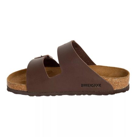 BIRKENSTOCK Men's Arizona Birko-Flor®  Leather Two Strap Adjustable Slides/Sandals