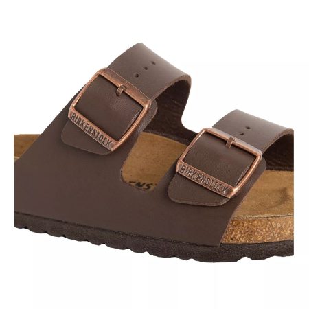 BIRKENSTOCK Men's Arizona Birko-Flor®  Leather Two Strap Adjustable Slides/Sandals