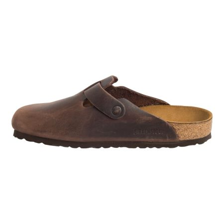 BIRKENSTOCK Men's Boston Leather One Strap Adjustable Clogs