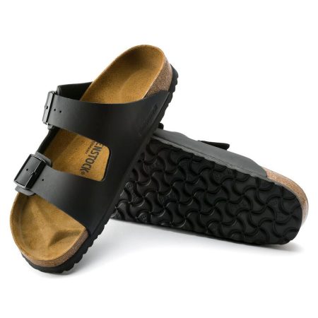 BIRKENSTOCK Men's Arizona Birko-Flor® Two Strap Leather Slides/Sandals