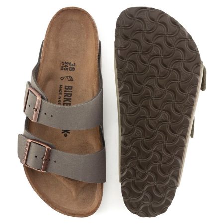 BIRKENSTOCK Men's Arizona Birko-Flor®  Leather Two Strap Adjustable Sandals