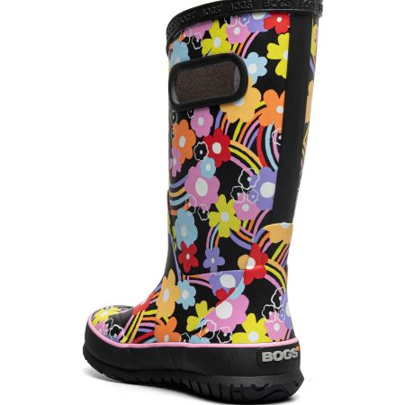 Bogs Girls' Rainbow Flower Rain boots