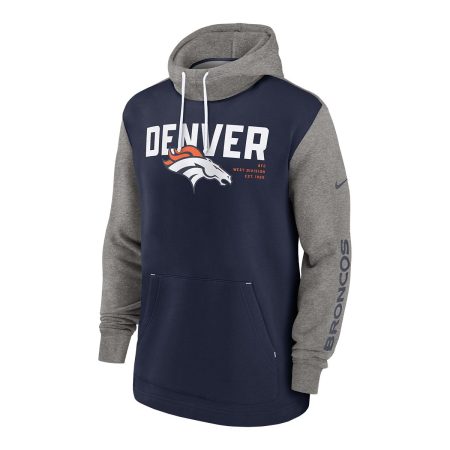 Denver Broncos Nike Color Block Hoodie