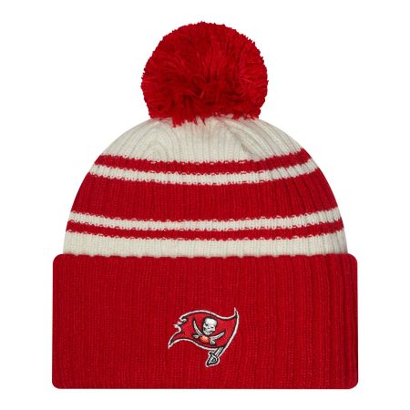 Tampa Bay Buccaneers New Era Sideline Cuffed Pom Knit Hat