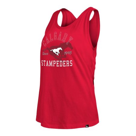 Calgary Stampeders New Era Women's Stampeders Glitter Print Tank Top