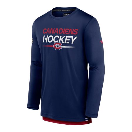 Montreal Canadiens Fanatics Authentic Pro Rink Tech Long Sleeve T Shirt