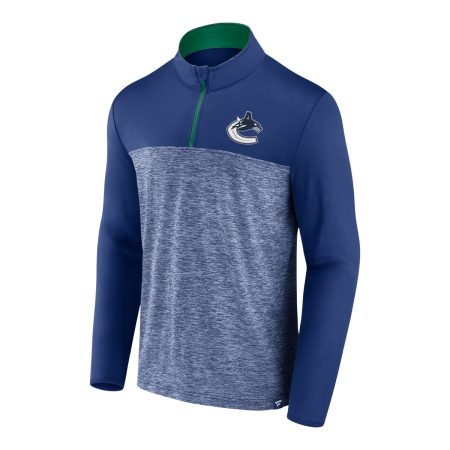 Vancouver Canucks Fanatics Iconic Defender 1/4 Zip Long Sleeve Top