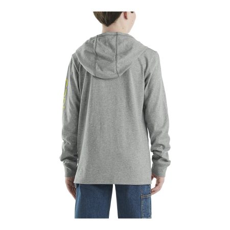 Carhartt Boys' Hooded Long Sleeve T Shirt