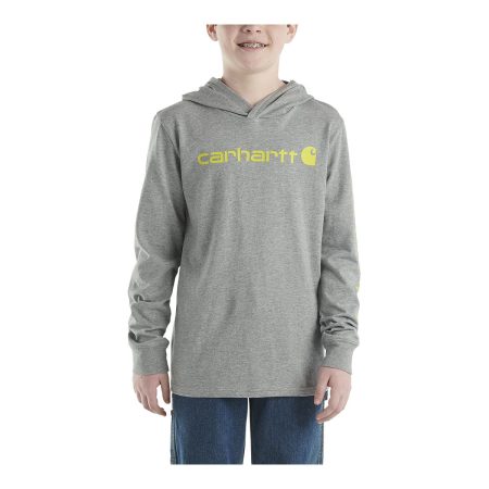 Carhartt Boys' Hooded Long Sleeve T Shirt