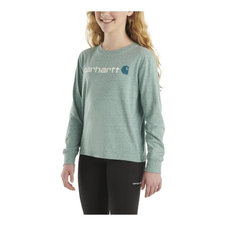 Carhartt Girls' Core Logo Long Sleeve T Shirt