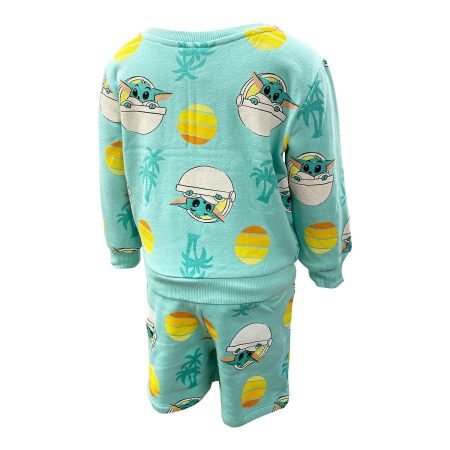 Character Toddler Boys' Grogu All Over Print Vacation 2 Piece Set