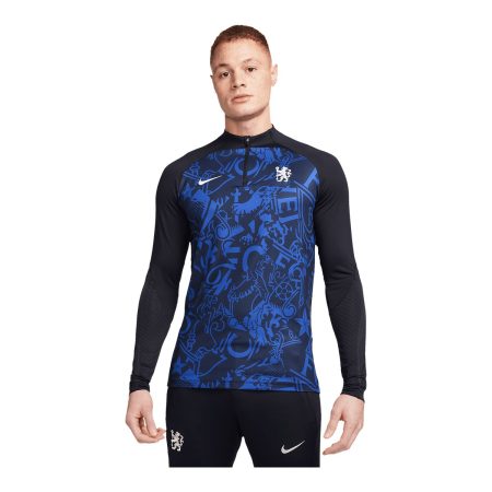 Chelsea F.C. Nike Strike Drill 1/2 Zip Long Sleeve Top