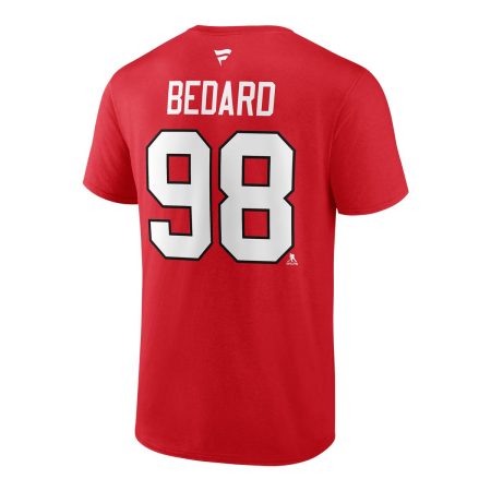 Chicago Blackhawks Fanatics Connor Bedard Authentic Stack T Shirt