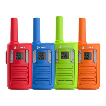 Cobra 16-Mile Range Family Walkie Talkie 4 Pack