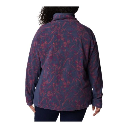 Columbia Women's Glacial™ IV Print Half Zip Fleece Sweatshirt, Plus Size