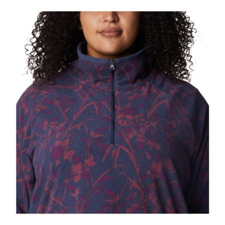 Columbia Women's Glacial™ IV Print Half Zip Fleece Sweatshirt, Plus Size