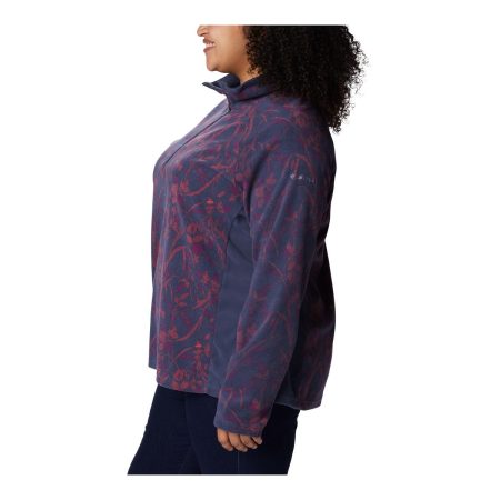 Columbia Women's Glacial™ IV Print Half Zip Fleece Sweatshirt, Plus Size