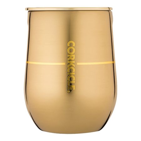 Corkcicle Stemless 12 oz Wine Tumbler, Sliding Lid, Insulated Stainless Steel