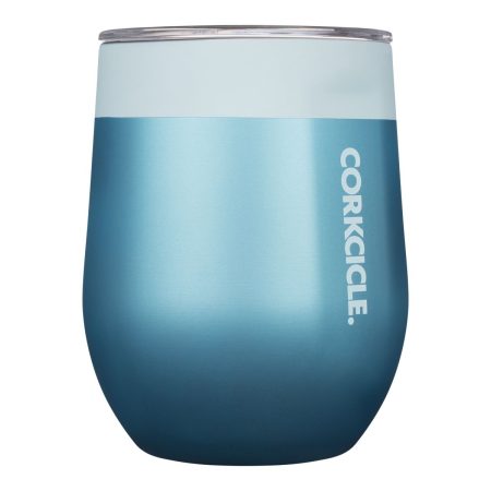 Corkcicle Stemless 12 oz Wine Tumbler, Sliding Lid, Insulated Stainless Steel